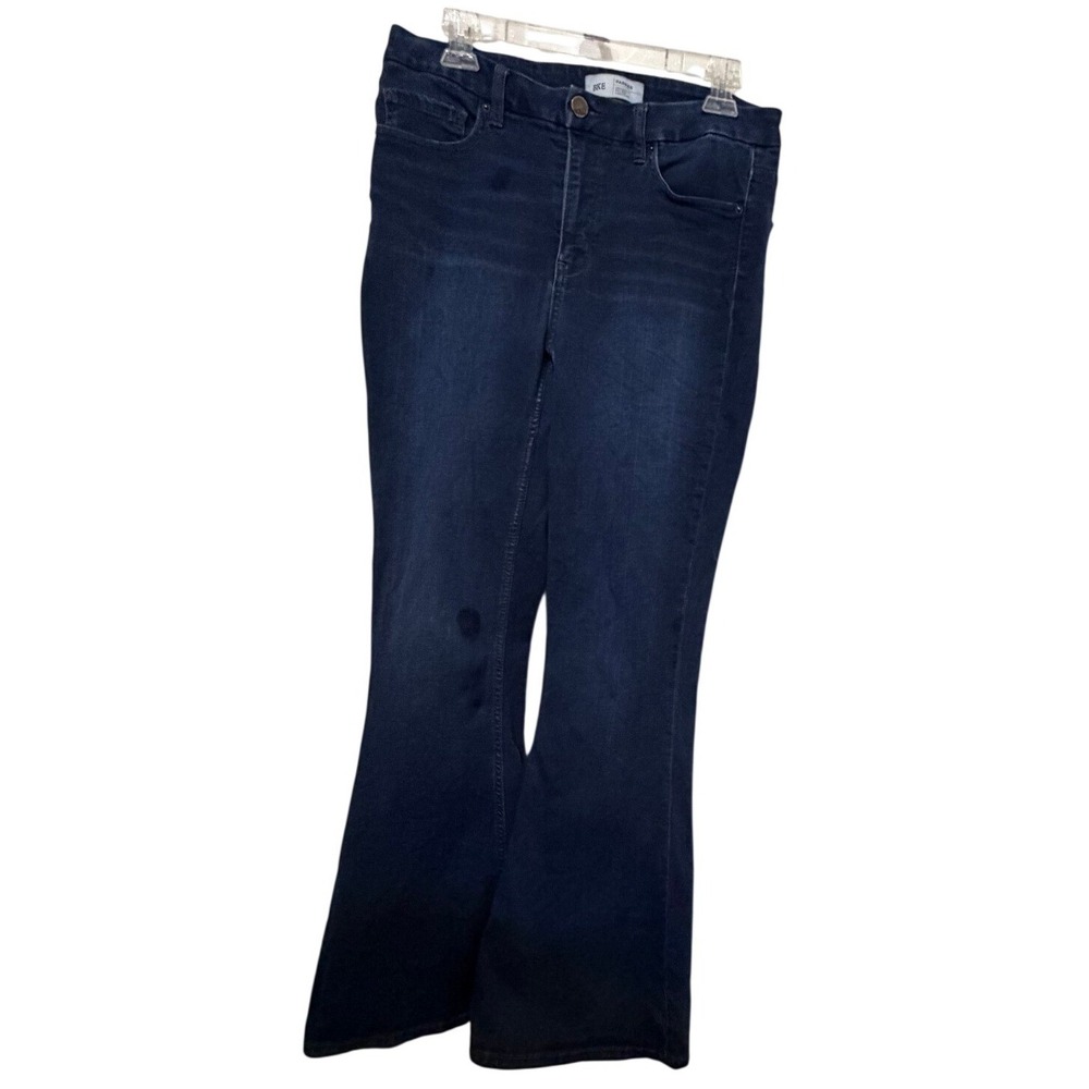 BKE Parker Universal High Rise Super Flare Jeans Dark Wash 28x33.5 Boho Chic